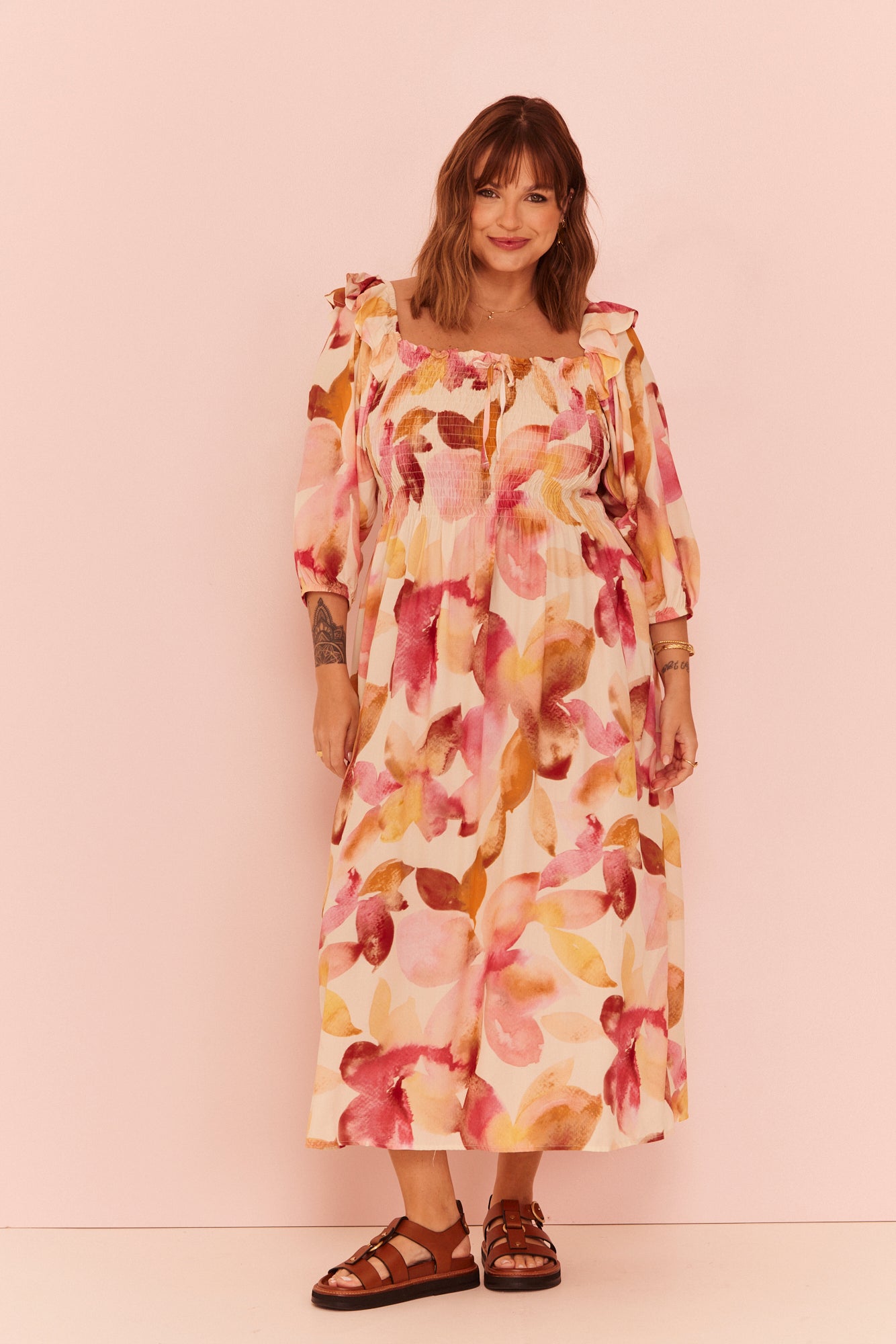 Vestido Midi Laura Floral