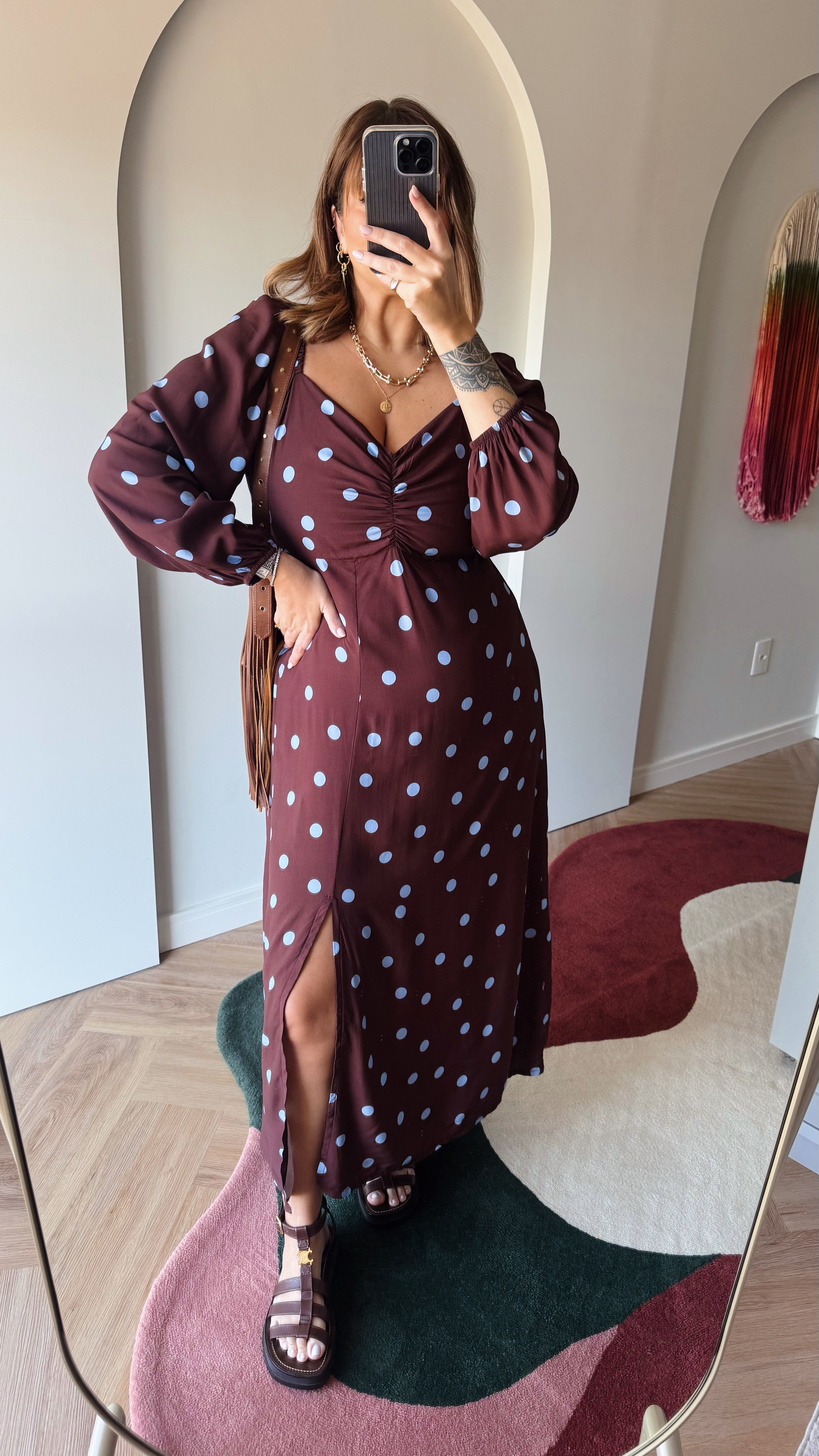 Vestido Poá Raissa