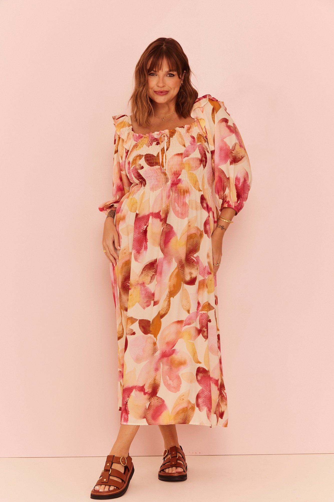 Vestido Midi Laura Floral