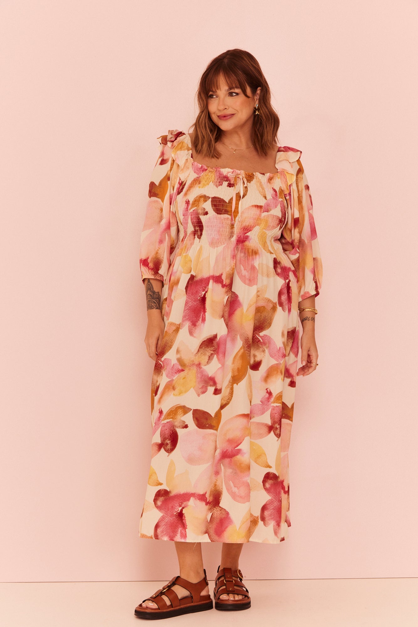 Vestido Midi Laura Floral