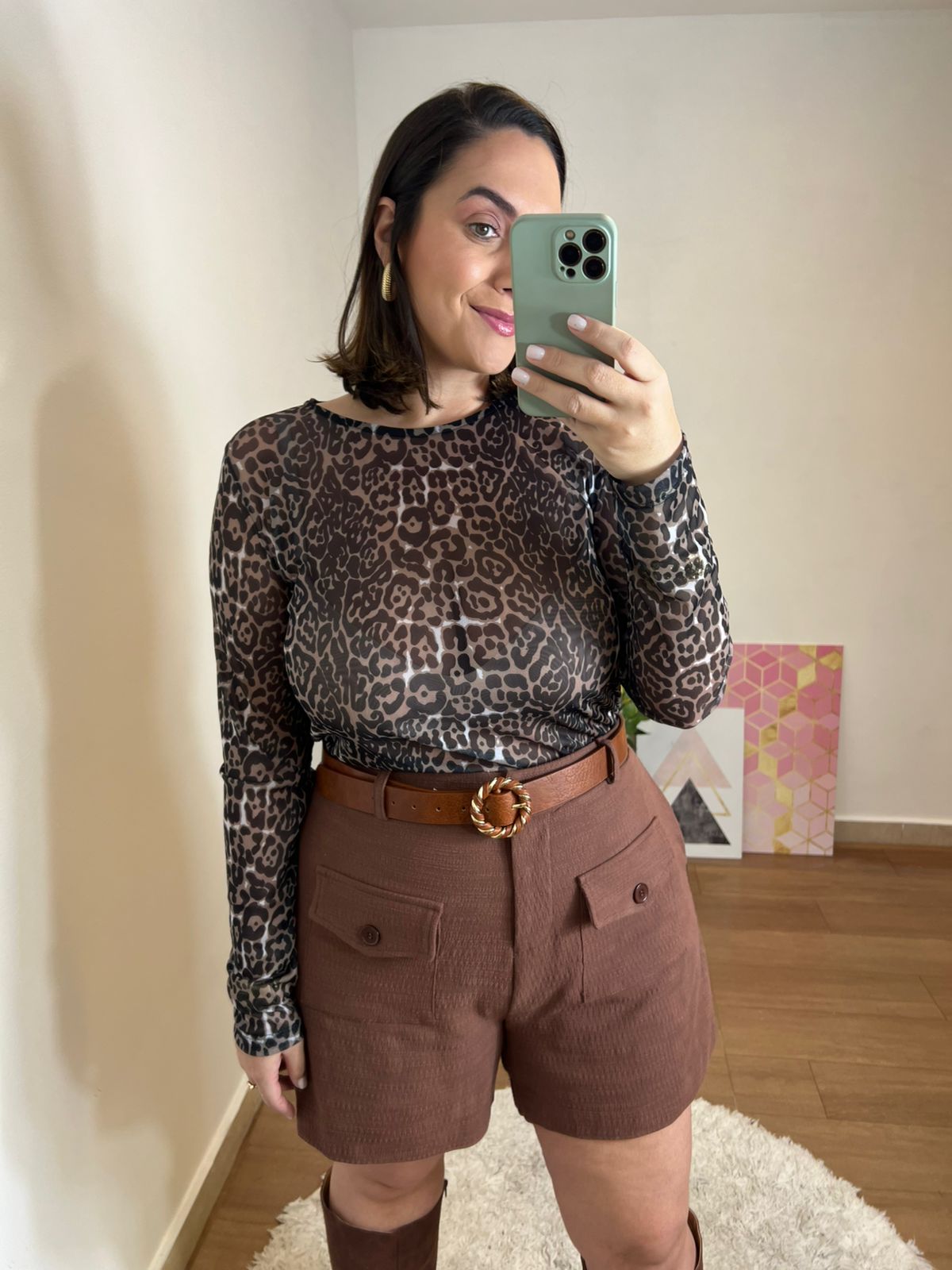 Blusa Tule Wild Onça